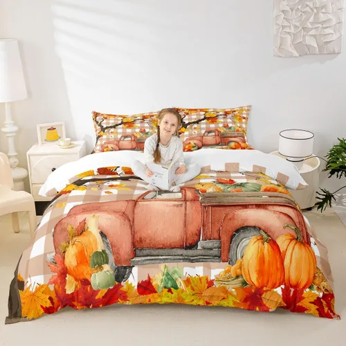 Miniatura 8 de Juego de funda de edredón para niños de Feliz Navidad, tamaño King, juego de ropa de cama de pingüinos de dibujos animados, animales árticos