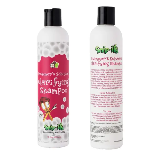 Miniatura 6 de Snip-its Champú de natación natural sin lágrimas de 1 litro para niños, eliminación de cloro Botella con tapa de bomba de calidad de salón