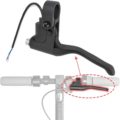 Manija de freno de scooter Palanca de freno de repuesto compatible con scooter eléctrico Ninebot Max G30P, kit de montaje de palanca de embrague de