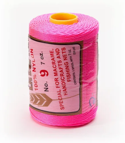 Miniatura 22 de N° 9 - 100% Cordón de Hilo de Nylon Omega para Tejer y Crochet - 01 Blanco
