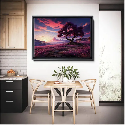 Miniatura 6 de Old growth Crepe Myrtle tree in a field of Lavender, canvas print, beautiful wall art, nature and landscape, ready to hang wall art