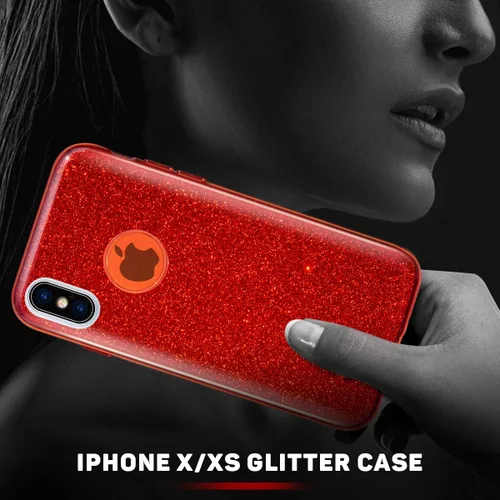 Miniatura 6 de Carcasa para iPhone X (2017), con brillantina, brillo de cristal de MATEPROX , Dorado