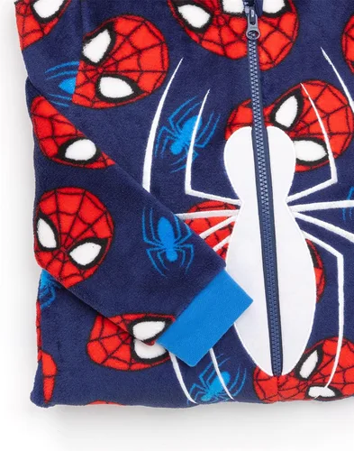 Miniatura 5 de Marvel Spider-Man - Mameluco de superhéroe para niños, Azul