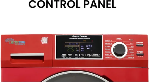 Miniatura 3 de 1.6 cu.ft. CONVERTIBLE Compact Combo Washer Dryer with Pet Cycle (Merlot)