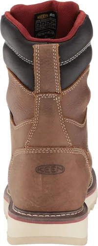 Miniatura 3 de KEEN Utility Cincinnati - Botas de trabajo para mujer (8.0in), diseño de cuña, marrón, 11