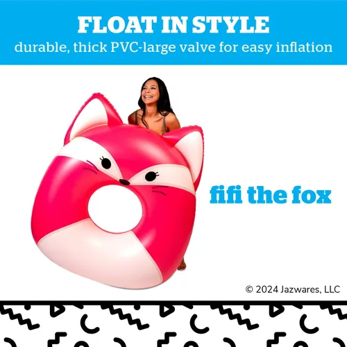 Miniatura 4 de BigMouth x Squishmallows - Flotador inflable original para piscina, tubo de natación para adultos y niños, suministros para fiestas en la piscina