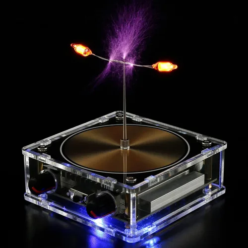 Miniatura 8 de Bobina musical Tesla, bobina de Tesla con Bluetooth, generador de arco de chispa artificial táctil, modelo de experimento de transmisión Estándar