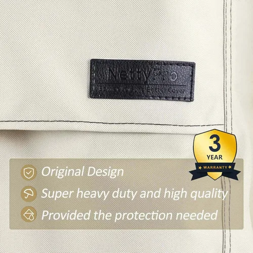Miniatura 5 de NettyPro Funda para Sofá de Exterior Impermeable para 3 Plazas Funda para Sofá de Patio, Fundas para Sofá de Salón Profundo para Muebles de Patio
