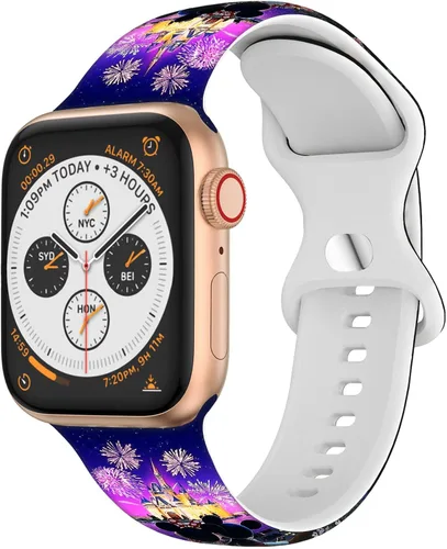 Miniatura 2 de Correa de Dibujos Animados Compatible con Apple Watch 38mm/40mm/41mm/42mm/44mm/45mm/46mm, Correas Lindas de Reemplazo para Apple Watch Series 10 9 8