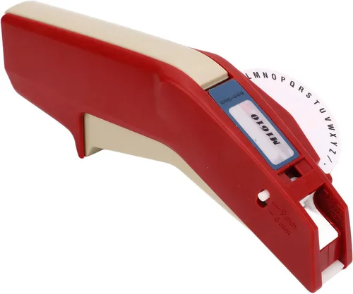 Miniatura 9 de Embossing el Machine, Número claro Leer el hacer la máquina de gofrado, una mano, conveniente para los Els (M1610 rojo)