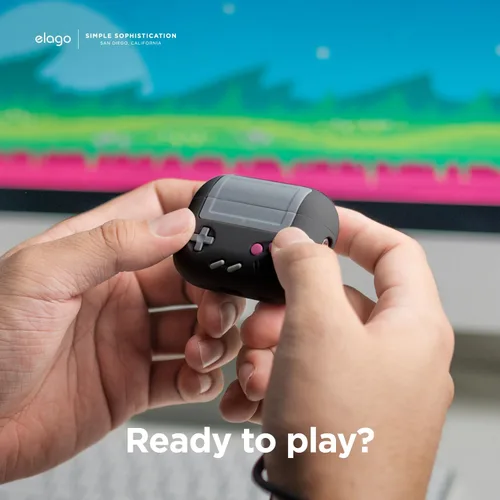 Miniatura 3 de elago AW5 - Funda compatible con AirPods Pro de 2ª generación (2022), diseño clásico de consola de juegos portátil compatible con AirPods Pro 2