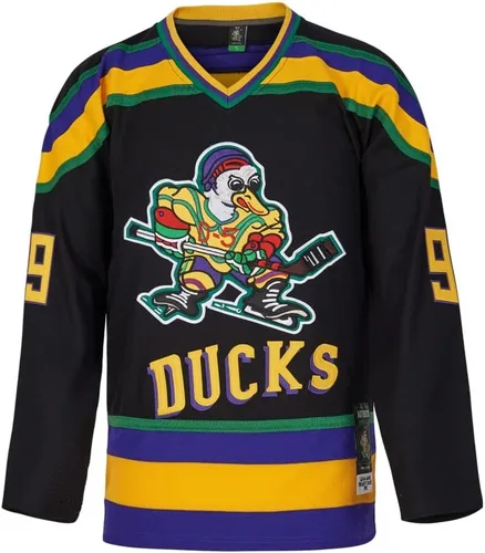 Miniatura 2 de D-5 Camiseta Mighty Ducks #33 Goldberg #66 Bombay #96 Conway #99 Banks Jersey, camiseta de hockey sobre hielo para hombre, S-XXXL