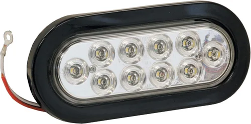Buyers Products 5626310 - Luz de retroceso/retroceso ovalada de 6 pulgadas con 10 LED, luz trasera/parada/intermitente para camiones, barra de luz,
