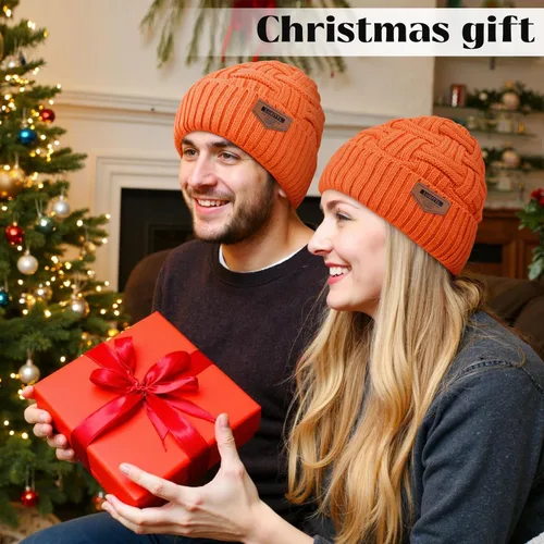 Miniatura 47 de Loritta Gorro de invierno cálido de punto grueso y holgado para hombre
