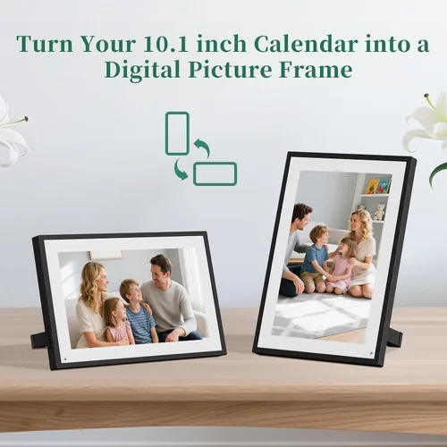 Miniatura 6 de Calendario digital inteligente, pantalla táctil inteligente HD de 10.1" (25.7 cm), calendario electrónico interactivo para el hogar, planificador