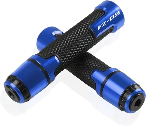Miniatura 13 de Tapón para manillar de motocicleta, pomos antideslizantes para mango de scooter extremos de manillar de mano de 7/8 pulgadas, 0.866 in con logotipo