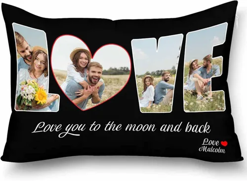 Miniatura 17 de Foto personalizada con fundas de almohada de texto, almohadas personalizadas para abuelo, funda de almohada decorativa personalizada para sofá
