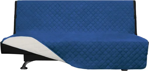 Miniatura 213 de Easy-Going - Funda para sofá, futón y sillón sin reposabrazos, reversible, resistente al agua, para mascotas y niños (azul oscuro/azul claro)