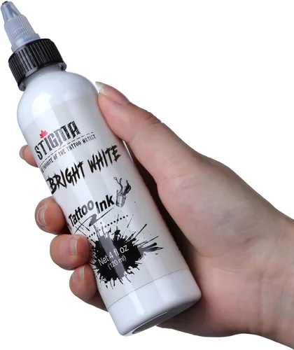 Miniatura 3 de STIGMA Tinta de tatuaje 4oz 4.1 fl oz blanco brillante USA pigmento estándar artes del cuerpo tatuaje pigmento TI952-4OZ-W