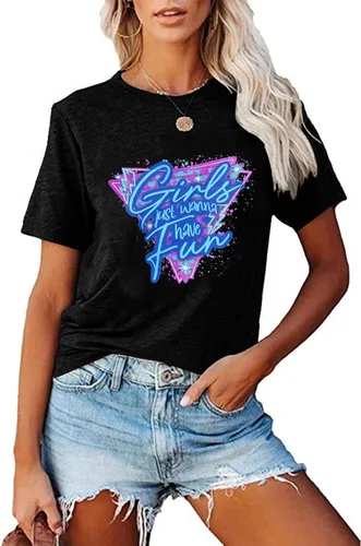 Miniatura 3 de Atuendo de los años 90 para mujer camiseta vintage de los años 80, camiseta casual de los años 90 y 80 para nostalgia