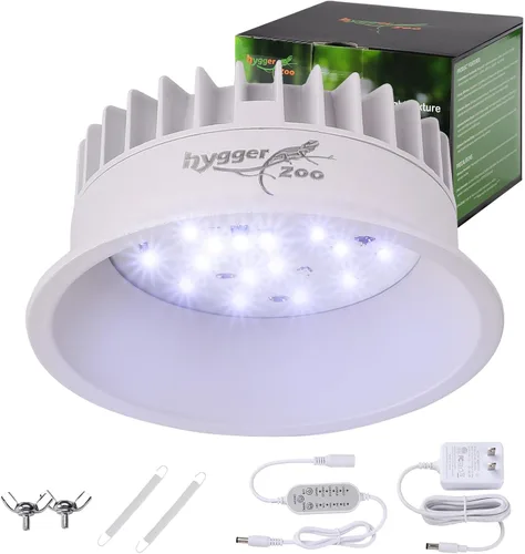 Luz UVB para reptiles, accesorio de luz UVA UVB para reptiles con temporizador, bombilla LED UVB para dragón barbudo, gecko, tortuga, camaleón,