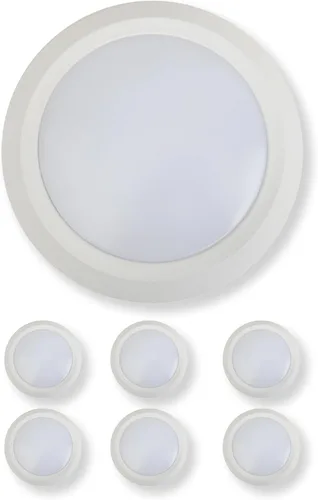 Miniatura 9 de Vivio Lighting Paquete de 2 luces LED de disco de 5/6 pulgadas, superficie regulable, montaje empotrado, luz de techo para cocina, sala de estar