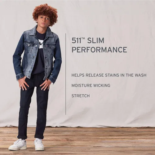 Miniatura 6 de Levi's Boys' 511 Slim Fit Performance Jeans