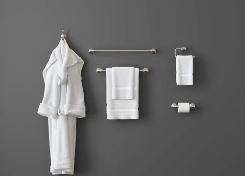 Miniatura 6 de Pfister Willa - Toallero de baño para baño, 24 pulgadas, montaje en pared, atornillado, acabado de níquel cepillado, BTBWLL2K