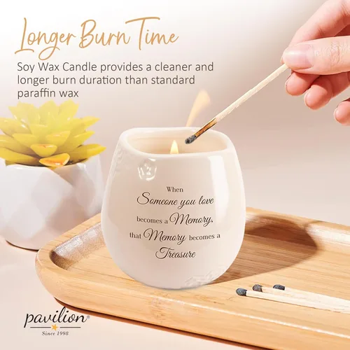 Miniatura 7 de Pavilion - When Someone You Love Becomes a Memory That Memory Becomes a Treasure - Vela de cerámica rellena de soja de 8 onzas