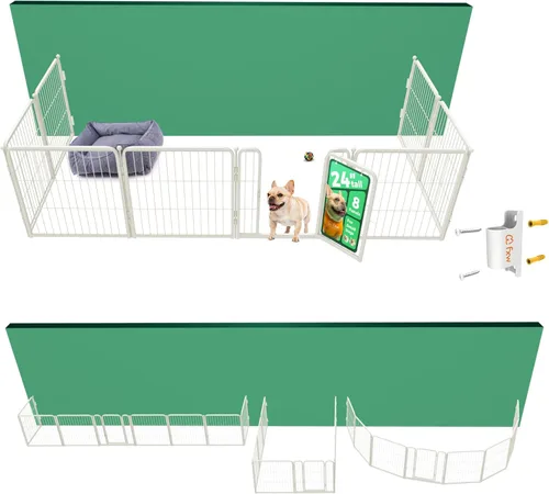 Miniatura 35 de FXW Homeplus Unleashed Corralito para Perros de Interior - Juego Sin Estrés y Seguro, Resistente de 24 Pulgadas 4 Paneles Corral para Cachorros