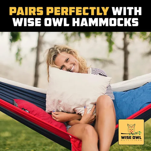 Miniatura 7 de Wise Owl Outfitters - Almohada de camping - Almohada de viaje de espuma viscoelástica para dormir en avión, senderismo, mochilero y uso al aire