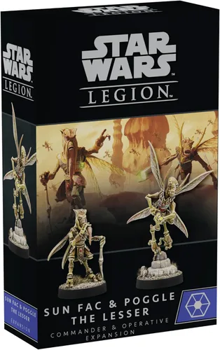 Star Wars: Legion Sun Fac & Poogle the Lesser OPERATIVE & COMMANDER EXPANSION – Juego de estrategia de miniaturas de mesa para niños y adultos, a