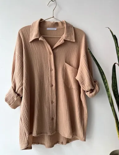 Miniatura 5 de ELLENWELL Conjunto de 2 piezas para mujer, conjunto de ropa de descanso de manga larga con botones y pantalones cortos