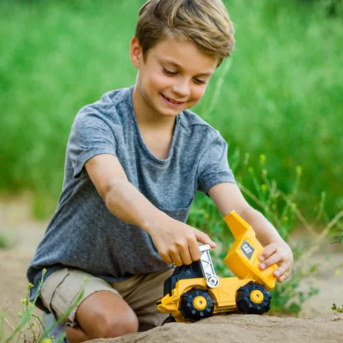Miniatura 4 de Cat Juguetes de construcción, camión volquete imparable, luces y sonidos realistas, tecnología de accionamiento de movimiento, funciones de trabajo