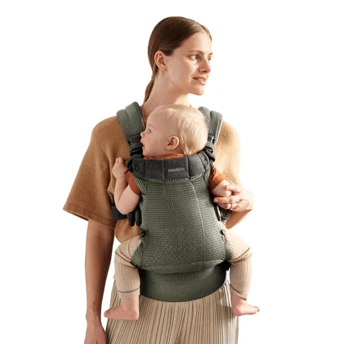 Miniatura 14 de BabyBjörn Portabebés Harmony, Antracita, Malla 3D Portabebés ergonómico 3-en-1; Posiciones soportadas para recién nacido, boca dentro, boca fuera