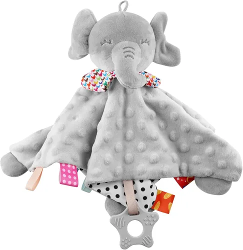 Elephant Baby Lovey - Manta de seguridad unisex para bebés recién nacidos, para niños y niñas, regalo suave para bebés, juguete multiusos para Gris