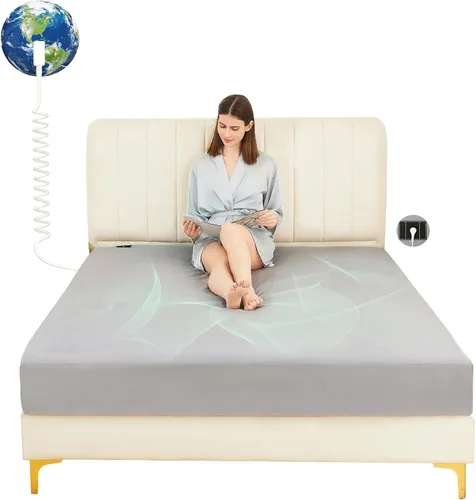 Grounding Sheets Sábanas 10% fibra de plata pura y 90% algodón orgánico Earthing Ground Well Sábanas para mejorar el sueño, reducir la ansiedad por