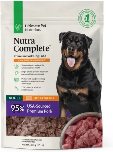 Miniatura 21 de ULTIMATE PET NUTRITION Nutra Complete - Alimento para perros 100% liofilizado crudo formulado por veterinarios con antioxidantes, prebióticos