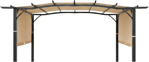 Miniatura 10 de Garden Winds Toldo de repuesto duradero 350 compatible con modelos Aldi Pergola 23700-23, 822993, 49964, beige