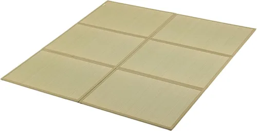 Miniatura 8 de FULI Colchón de tatami japonés, tapete Igusa (100% hierba japonesa Rush) se pliega en tres, fabricado en Japón (natural, Full XL)