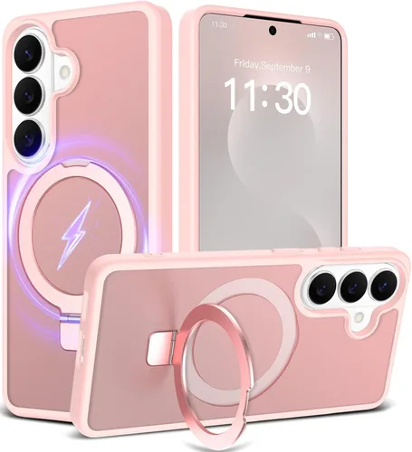 Miniatura 46 de Funda con soporte ultra magnético para iPhone 17 Pro Max [protección militar contra caídas] [compatible con MagSafe] a prueba de golpes, translúcida