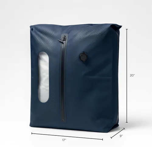 Miniatura 3 de Bolsas de compresión de viaje con sellado al vacío para equipaje de mano, impermeables, herméticos con ventana y válvula unidireccional integrada