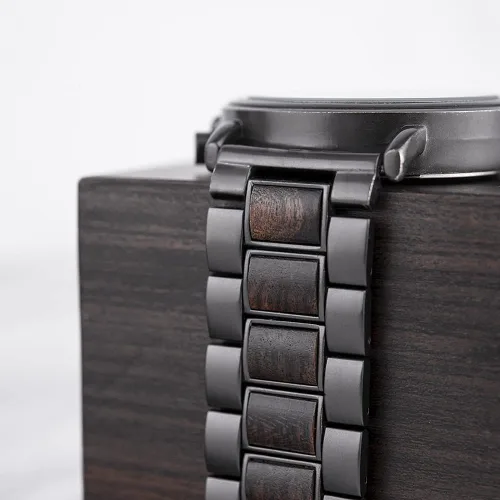 Miniatura 7 de 2win - Reloj de madera con grabado personalizado para hombre, reloj para de cumpleaños, aniversario, para tu novio, enamorado, prometido, esposo