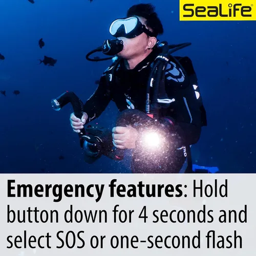 Miniatura 9 de Sea Dragon - Luz subacuática de 2500F para buceo, brillante y potente, colores brillantes, ángulo de haz amplio, LED COB de 2500 lúmenes, para todas