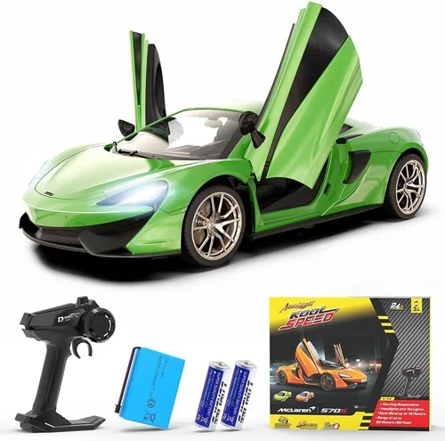 Miniatura 8 de AEROQUEST Lamborghini - Auto a control remoto, con licencia oficial 1:14 Lambo RC para niños y niñas, regalo de cumpleaños, juguetes amarillos