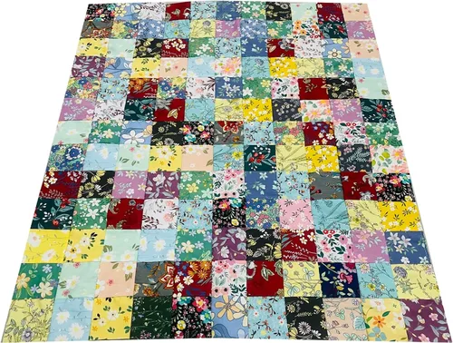 Miniatura 7 de HANPATQUI 50 unidades de 5 x 5 pulgadas, 100% algodón grueso de tela para coser y acolchar, paquetes de tela precortada cuadrada para manualidades