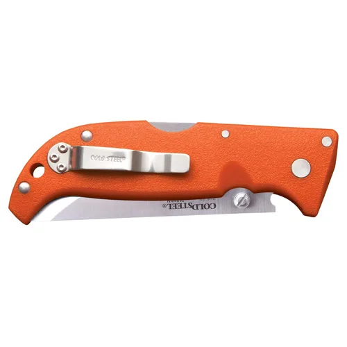 Miniatura 3 de Cold Steel Finn Wolf - Cuchillo plegable de caza con mango naranja AUS8A de 3.5 pulgadas, afilado, 4.375 pulgadas, Griv-Ex Blaze mango naranja