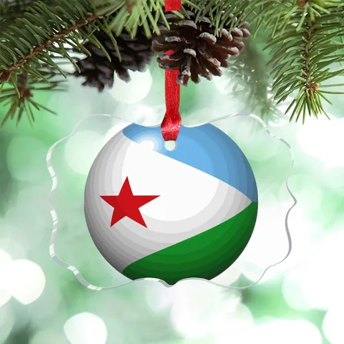Miniatura 33 de Bandera de Cabo Verde, decoración para árbol de Navidad, bola 3D, recuerdo de la ciudad del país, adornos de Navidad personalizados, decoración