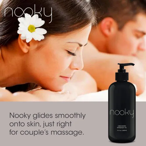 Miniatura 3 de Aceite de masaje Nooky con aceite de coco fraccionado para masaje 16 onzas (sin fragancia)