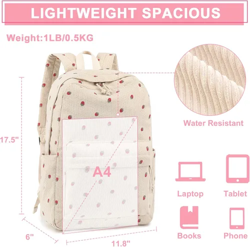 Miniatura 20 de Bluboon Juego de mochila para adolescentes, mochila escolar para niñas, lonchera y lápices, bolsas para estudiantes, 3 en 1, rosa-3 juegos, Escuela